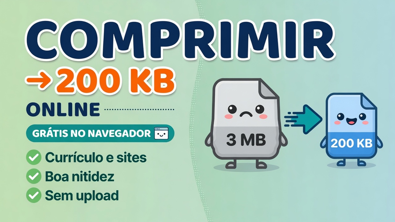 Comprimir Imagem para 200 KB Online Grátis